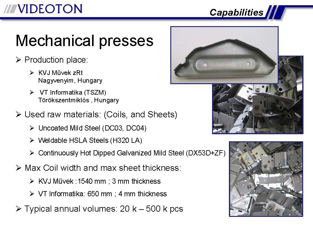Sheet metal processing